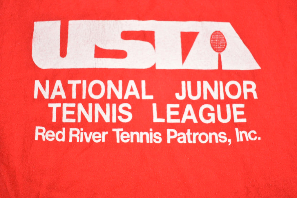 Vintage 1980s Russell Athletic Tennis League Made In USA T Shirt