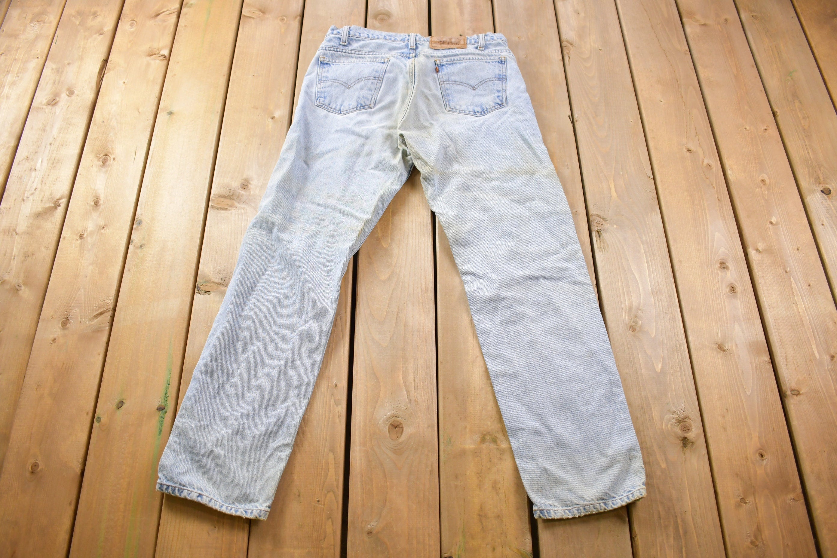 Vintage 1990s Levi's 505 Orange Tab Jeans Size 30 x 29.5