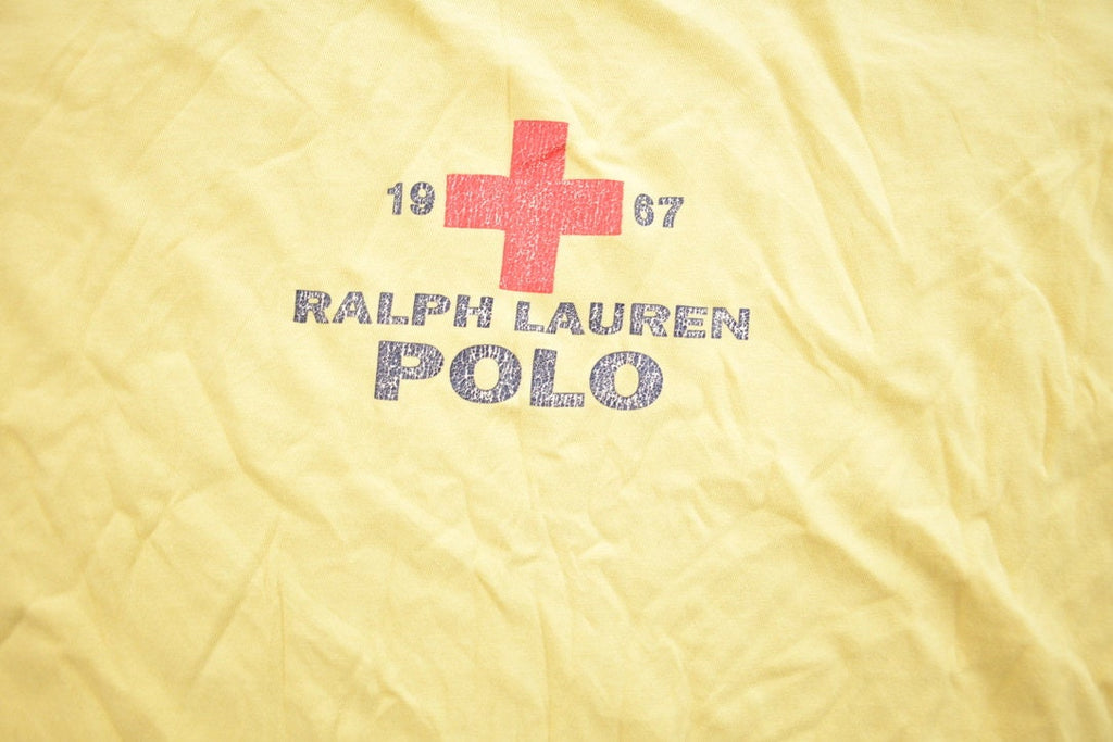 Vintage 1990s Ralph Lauren Polo Red Cross Graphic T-Shirt