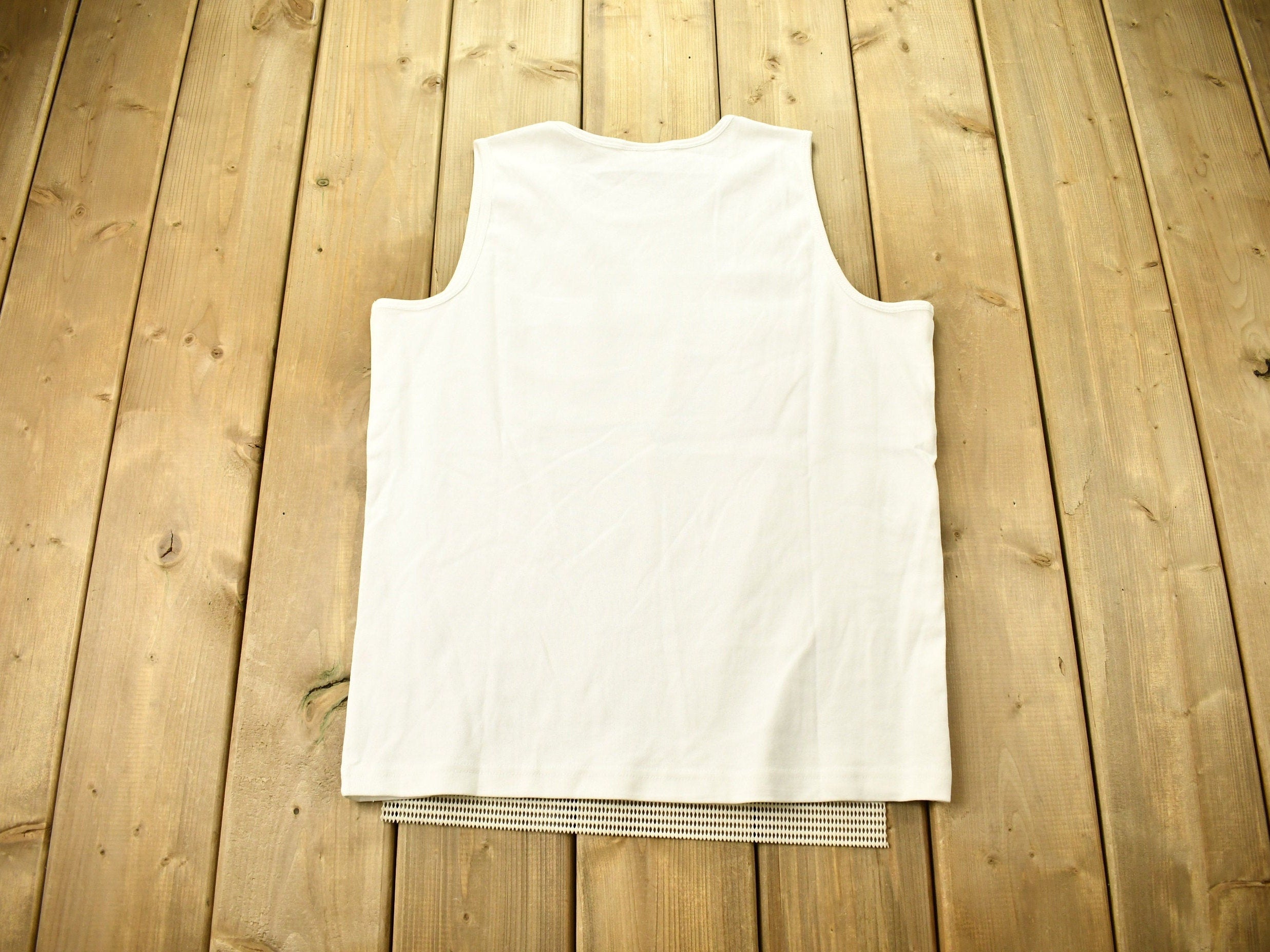 Vintage 1990s Owl Theme Embroidered Tank Top Shirt