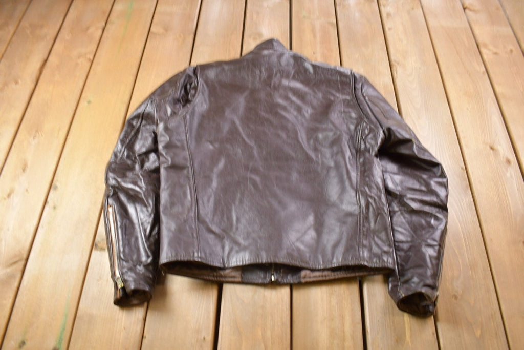 Vintage 1990s Brown Leather Jacket