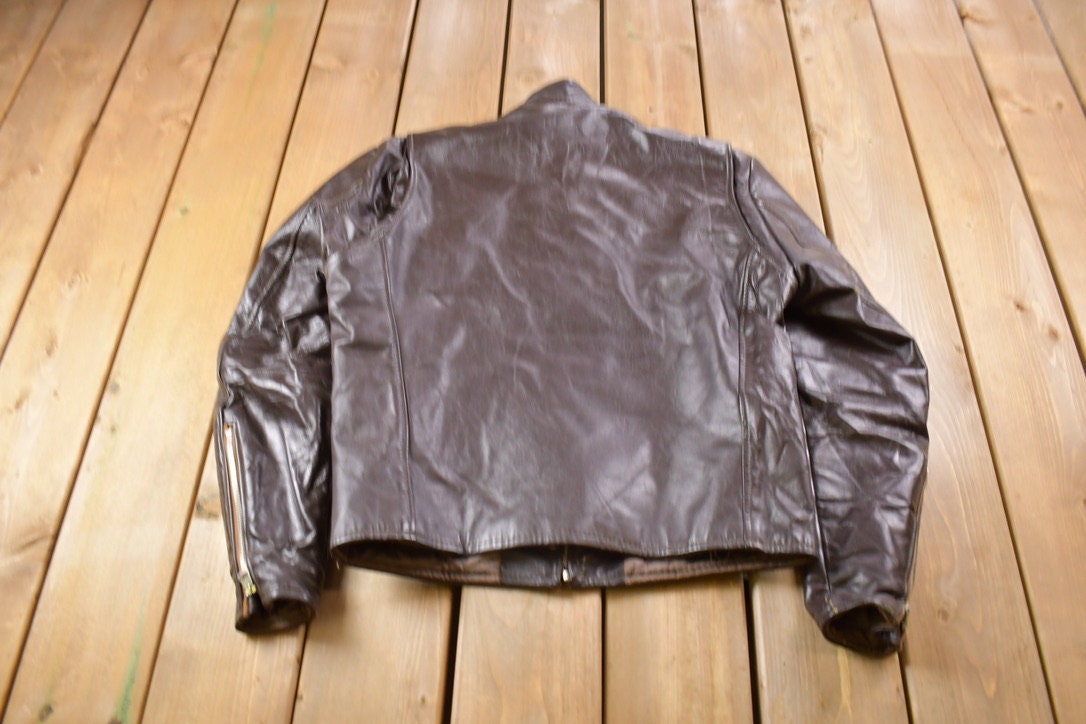 Vintage 1990s Brown Leather Jacket