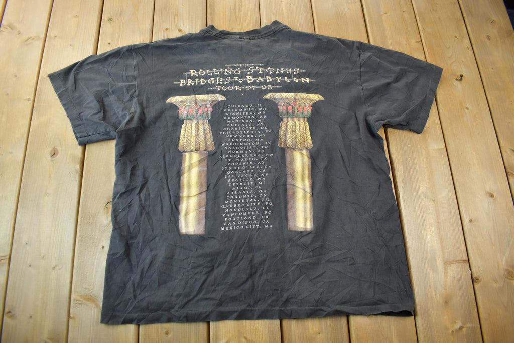 Vintage 1997 The Rolling Stones Bridges To Babylon Tour Band T-shirt