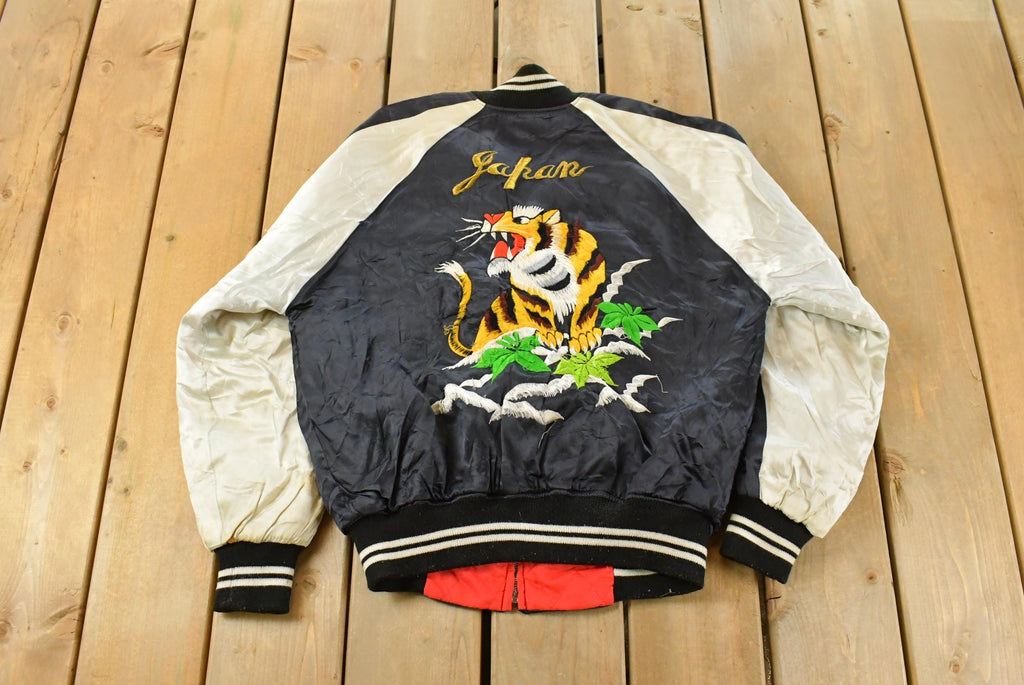 Vintage 1970s Japan Sukajan Souvenir Bomber Jacket Men's Medium