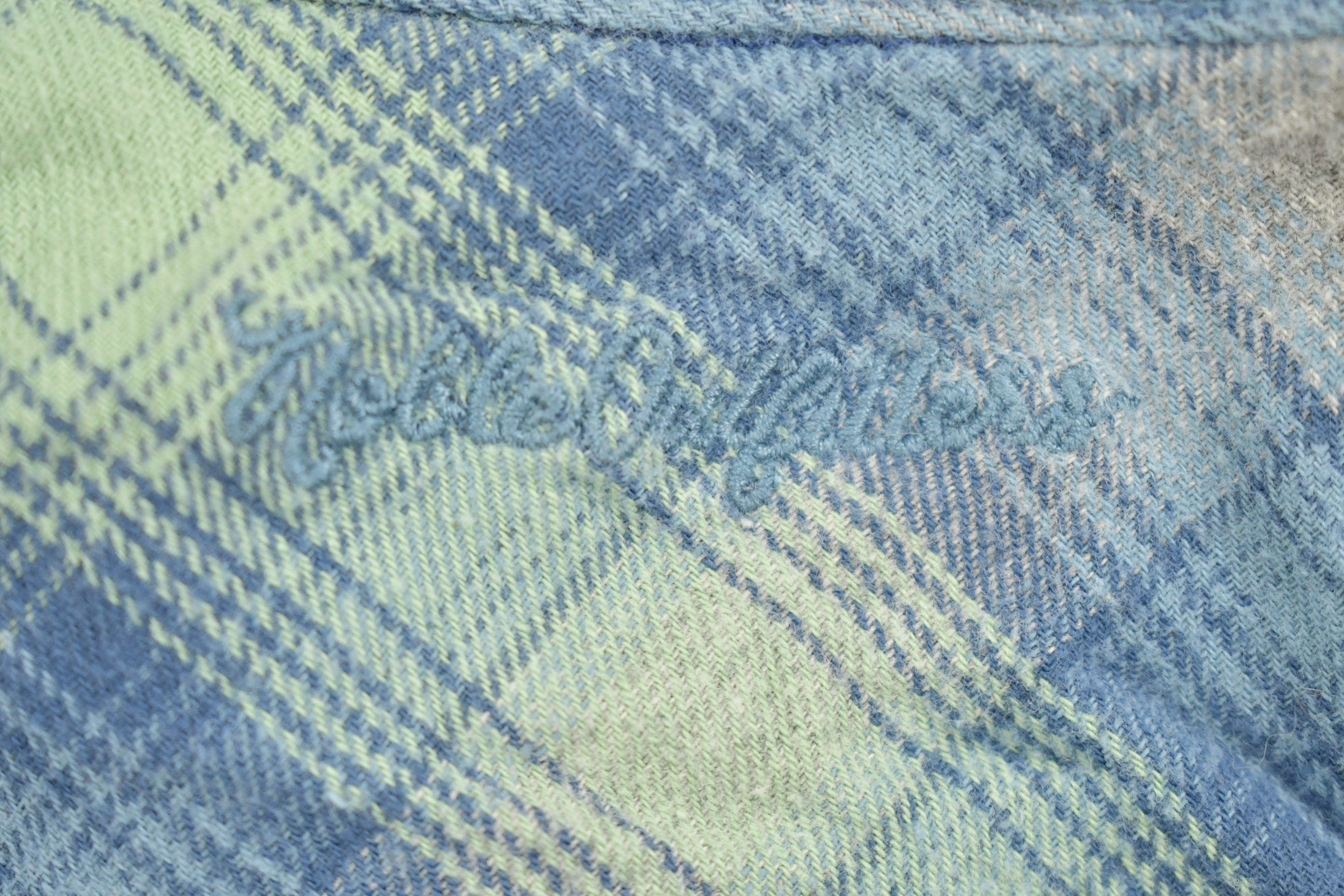 Vintage 1990s Noble Outfitters Plaid Button Up Fleece Sweater