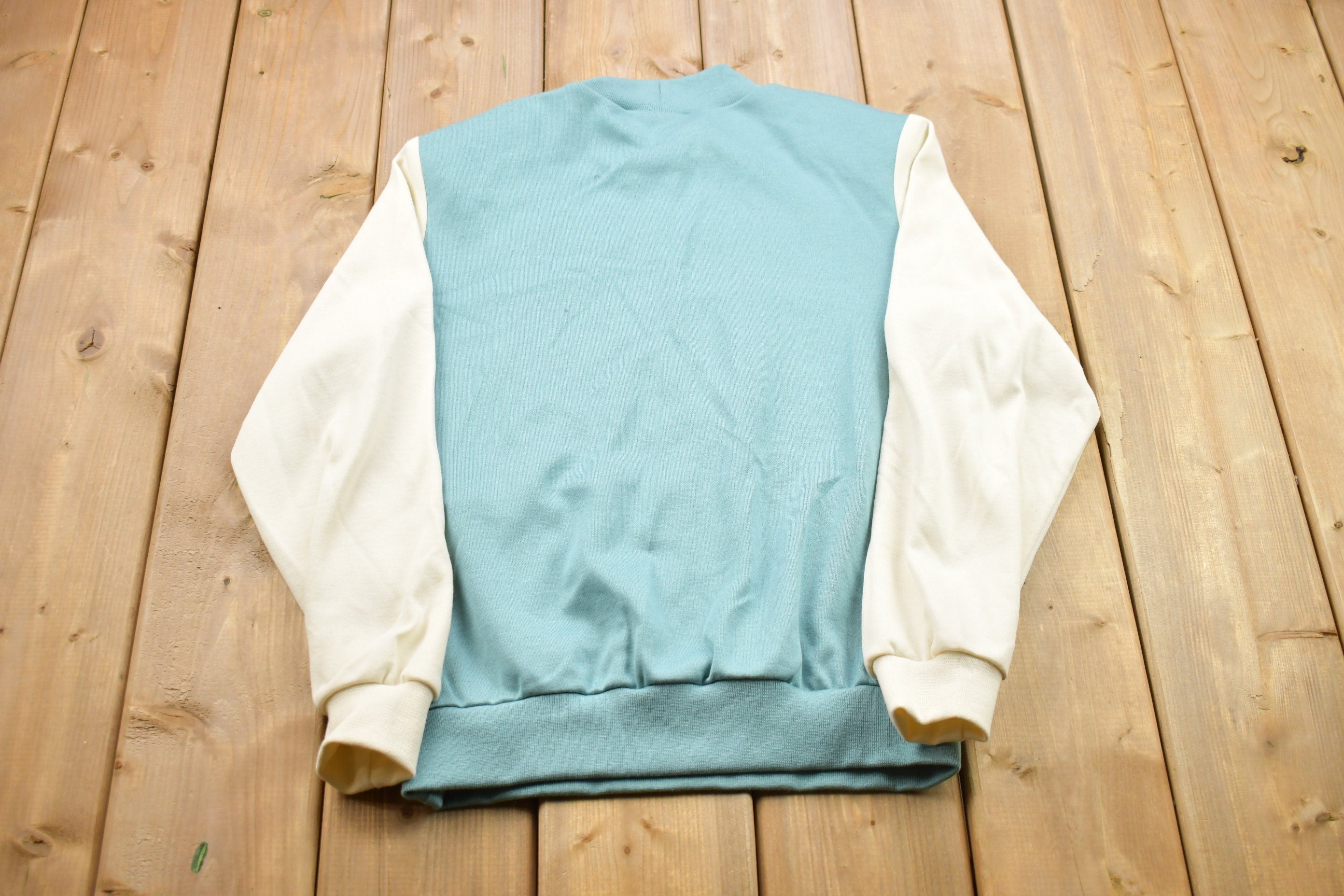 Vintage 1990s Alfred Dunner Color Block Crewneck Sweater