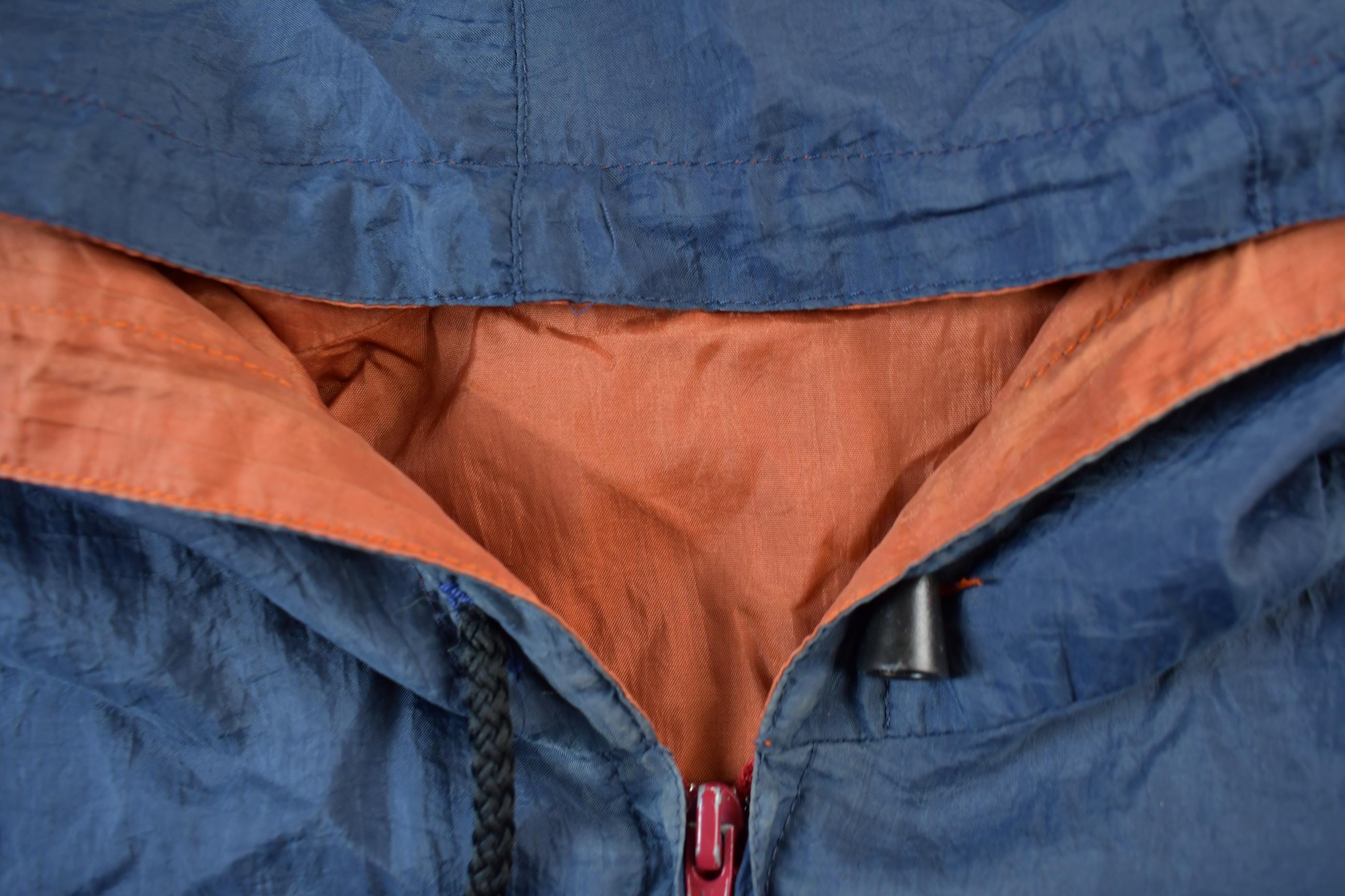 Vintage 1980s Full Zip Hooded Windbreaker