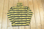 Vintage 1990s Sycamore Yellow Striped Single Stitch T-Shirt
