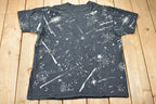 Vintage 1990s Star Wars Star Tours Disney All Over Print Graphic T-shirt