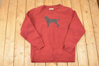 Vintage 1990s The Black Dog FAB Graphic Print Crewneck Sweatshirt Men's XXL