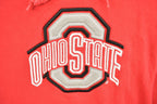 Vintage 1990s Majestic University Of Ohio State Buckeyes Embroidered Hoodie