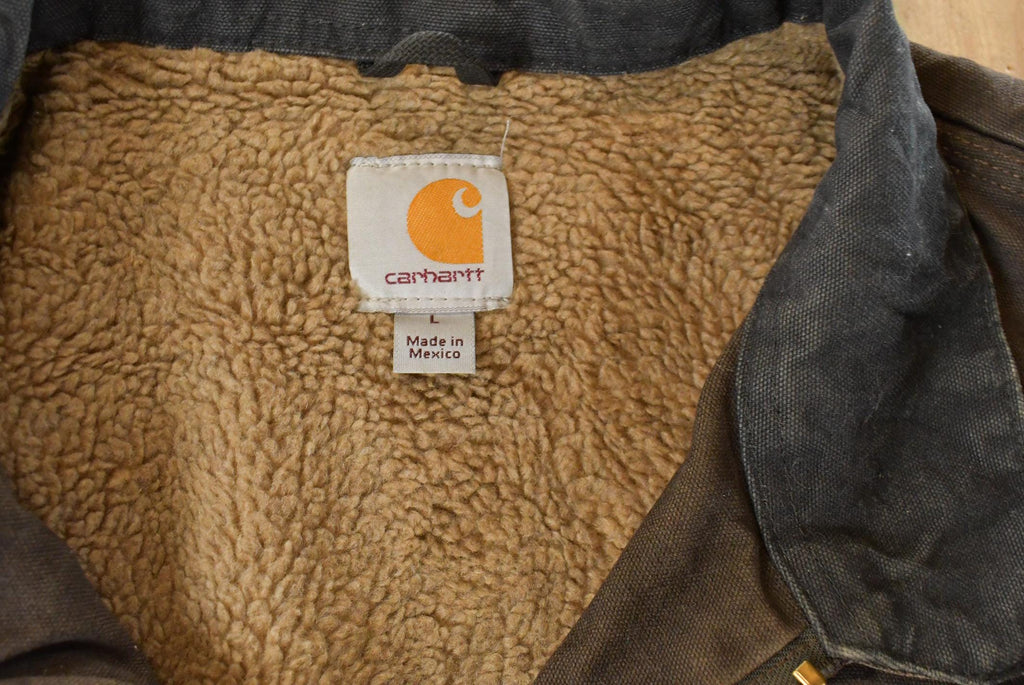 Vintage 1990s Carhartt Traditional Sherpa Lined Jacket Men's Large