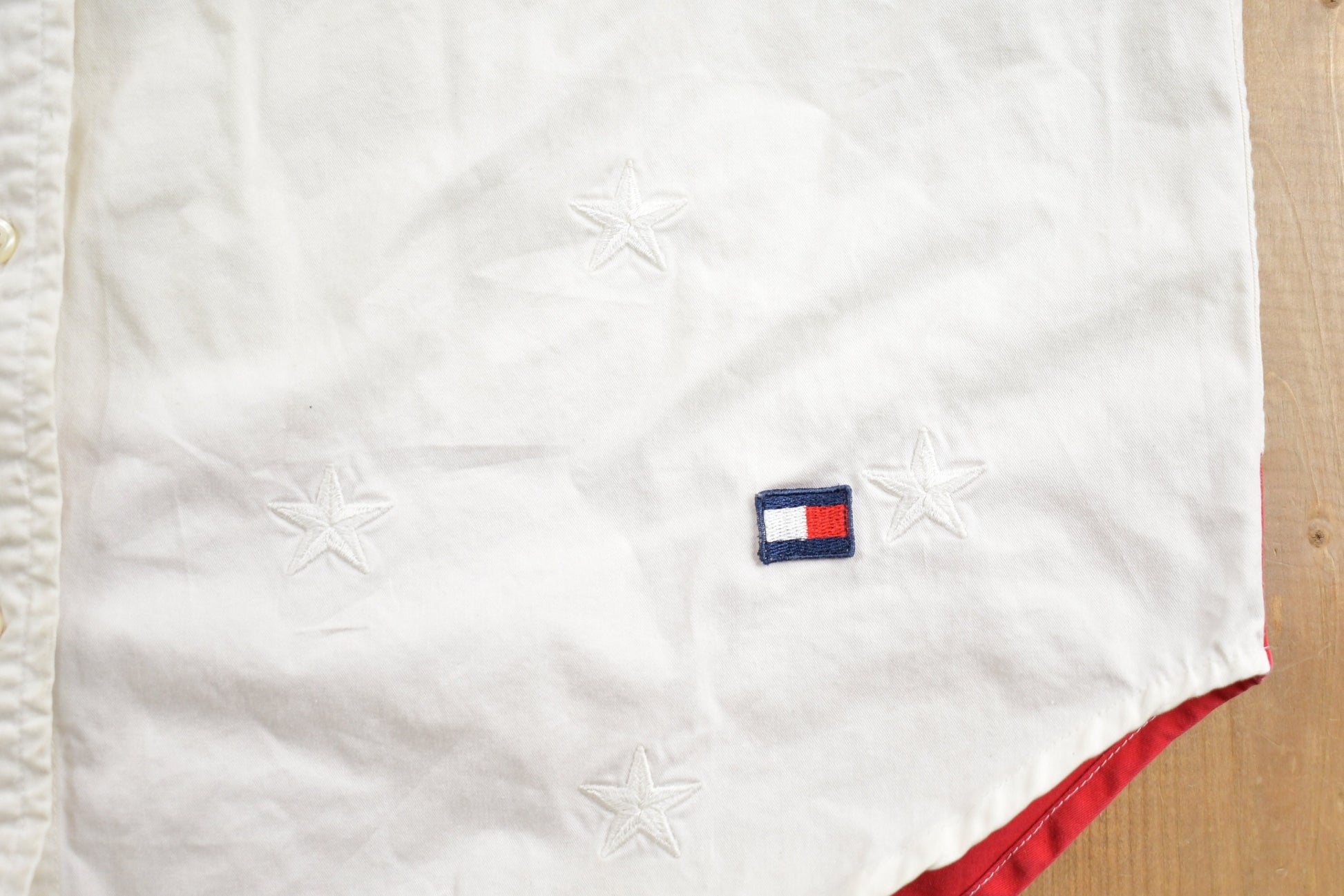 Vintage 1990s Tommy Hilfiger American Flag Stars & Stripes Button Up Vest