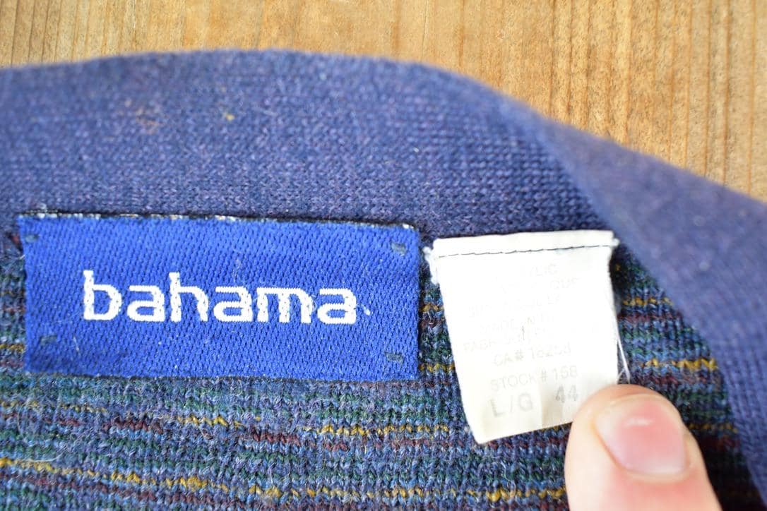 Vintage 90s Bahama Knit Wool Blend Cardigan - Men's L