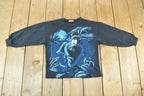 Vintage 1990s Taz At Night Looney Tunes Youth T Shirt