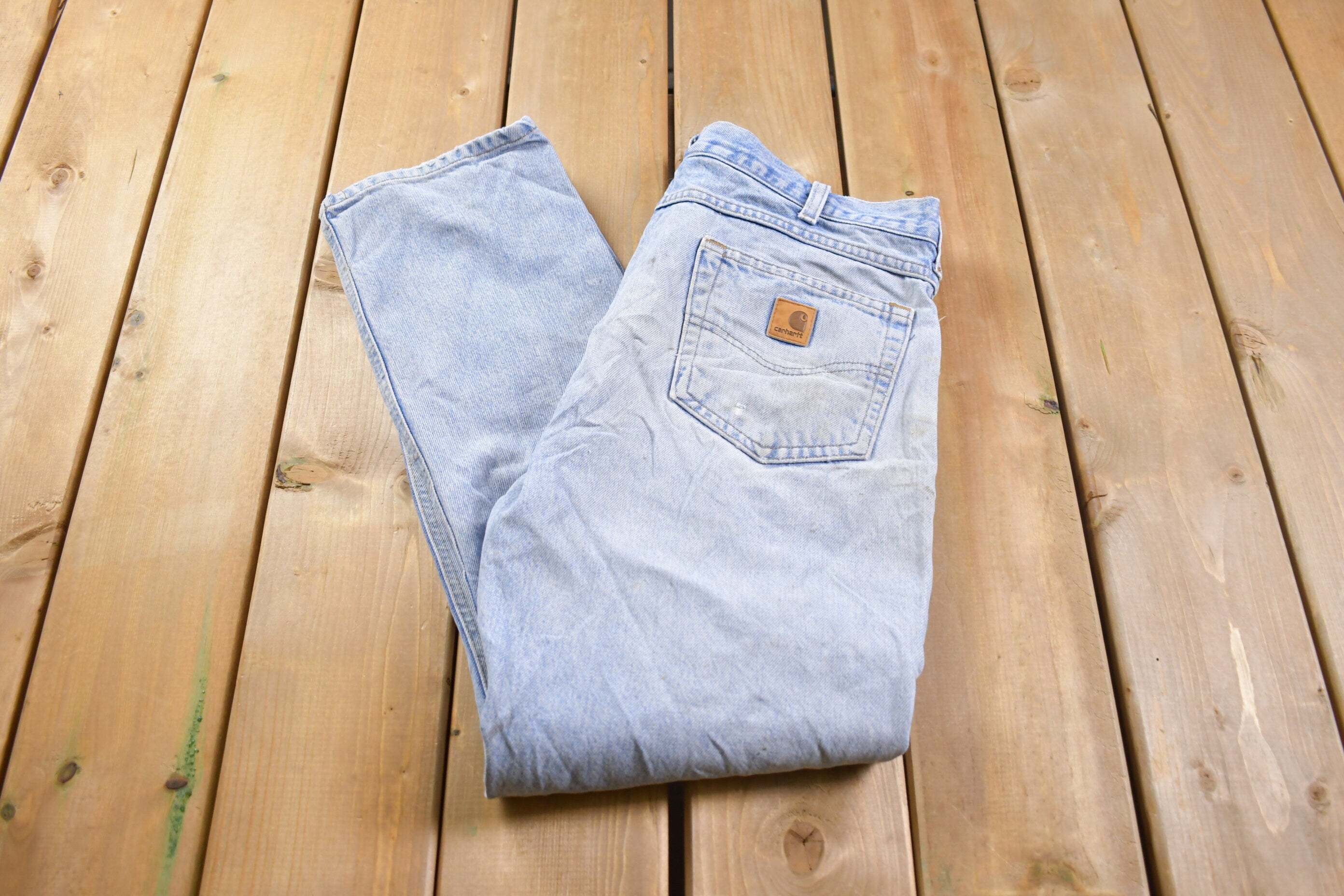 Vintage 1990s Distressed Carhartt Work Pants Size 32 x 29.5