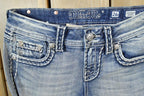 Vintage Y2K Miss Me Skinny Low Rise Jeans Size 26x31