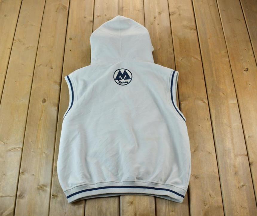 Vintage 1990s Maxenn Athletic 88 Graphic Hoodie Vest