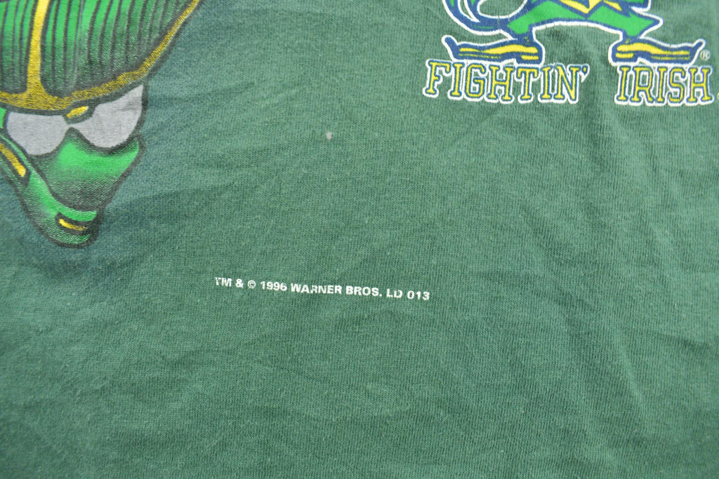 Vintage 1996 Notre Dame Fighting Irish Collegiate Looney Tunes T-Shirt