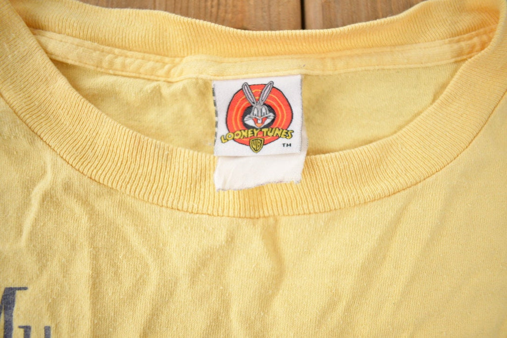 Vintage 1990s Looney Tunes Tweety Bird Funny Graphic T Shirt Size XL