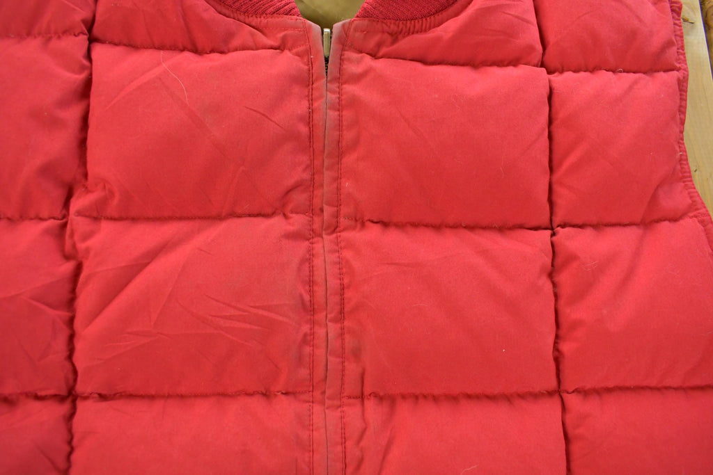 Vintage 1990s Eddie Bauer Goose Down Reversible Puffer Vest Jacket Men's XL