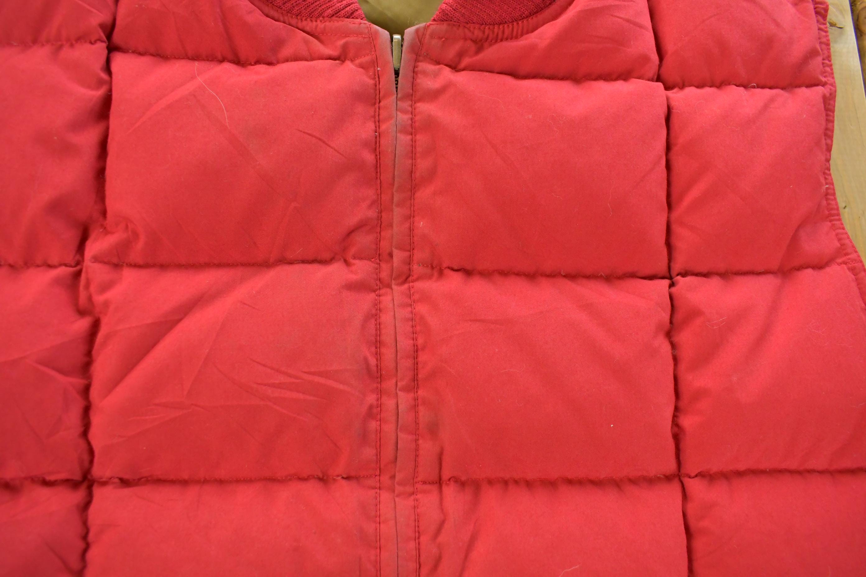 Vintage 1990s Eddie Bauer Goose Down Reversible Puffer Vest Jacket Men's XL