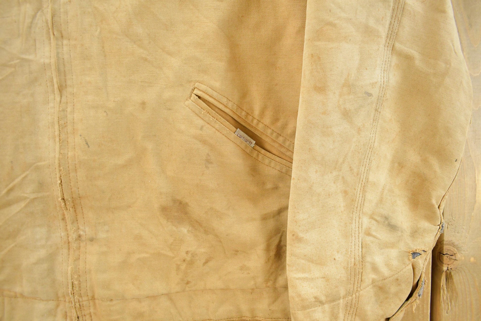 Vintage 1990s Carhartt Blanket Lined Detroit Jacket Men's Large