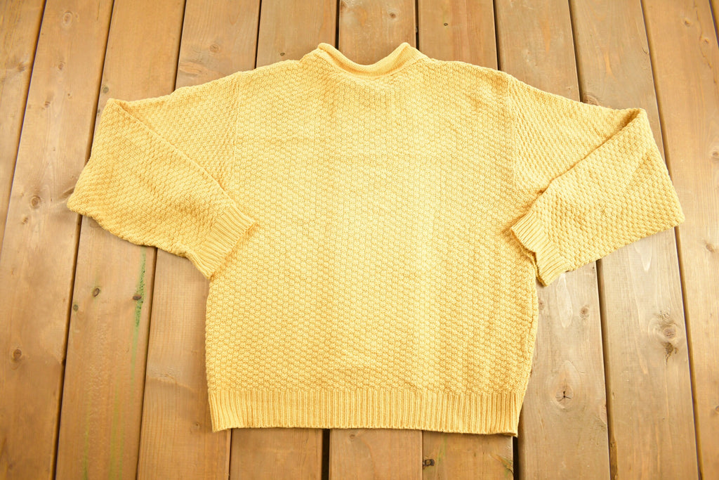 Vintage 1990s Lizsport Knitted Crewneck Sweater