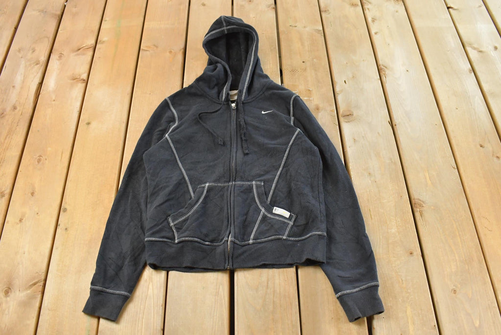 Vintage Y2K Nike Embroidered Mini Swoosh Full Zip Hoodie Sweatshirt Women's M / Vintage Nike / Y2K Streetwear / Athleisure