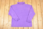 Vintage 1990s Gap Blank Turtleneck Long Sleeve T Shirt Men's L