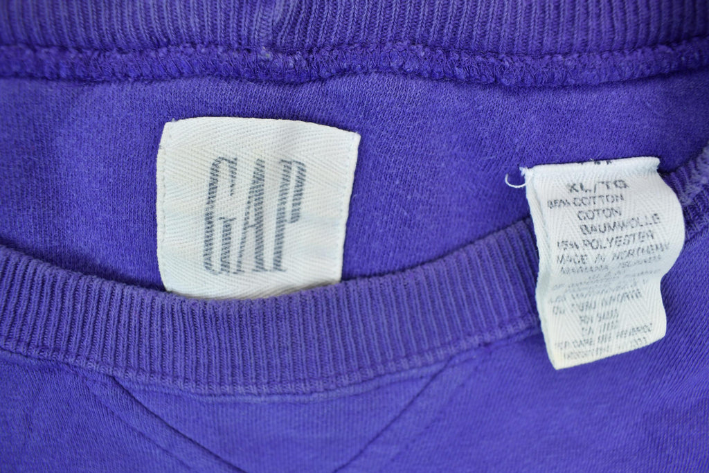 Vintage 1990s GAP Blank Deep Purple Crewneck Sweatshirt