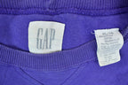 Vintage 1990s GAP Blank Deep Purple Crewneck Sweatshirt