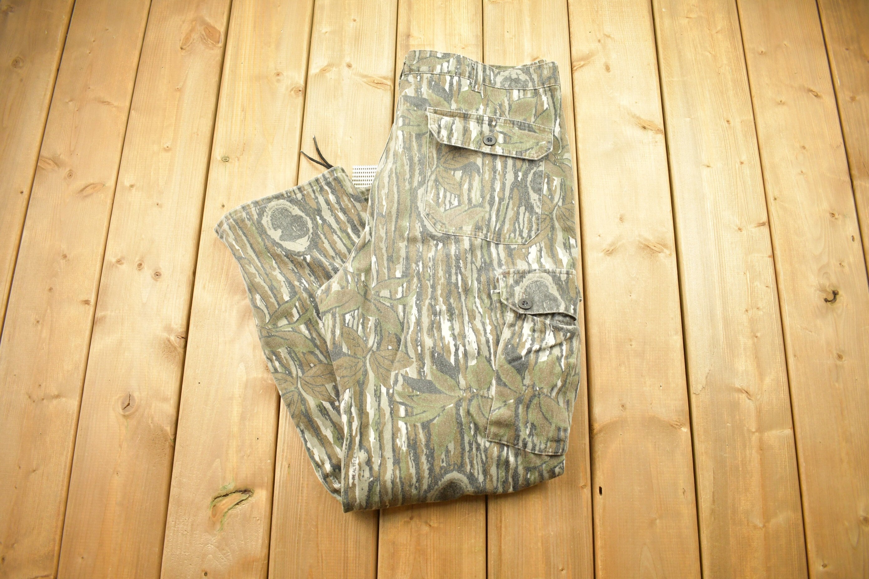 Vintage 1990s Woodland Camo Pants Size 40