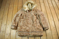Vintage 1970s Hansa-Branta By Stearns Goose Down Sherpa Eskimo Jacket Women's Large