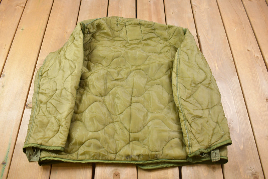Vintage 1978s Army Military Jacket Lining