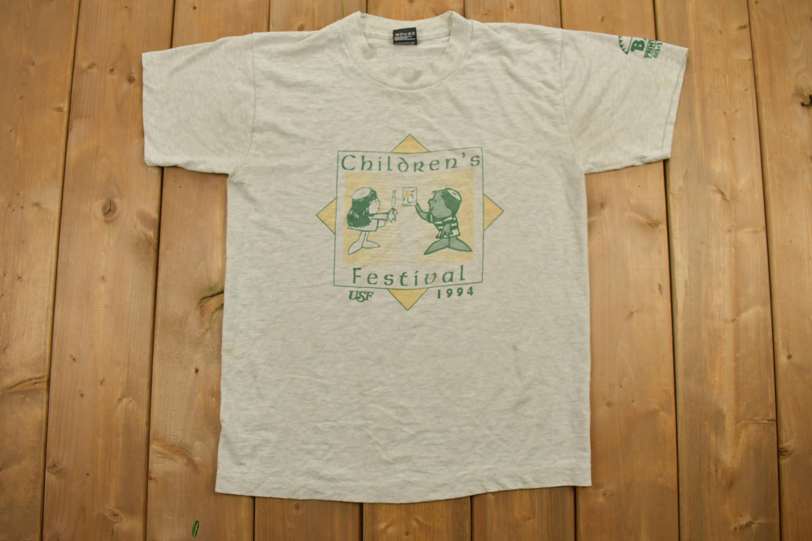 Vintage 1990s Children's Festival USF Graphic T-Shirt