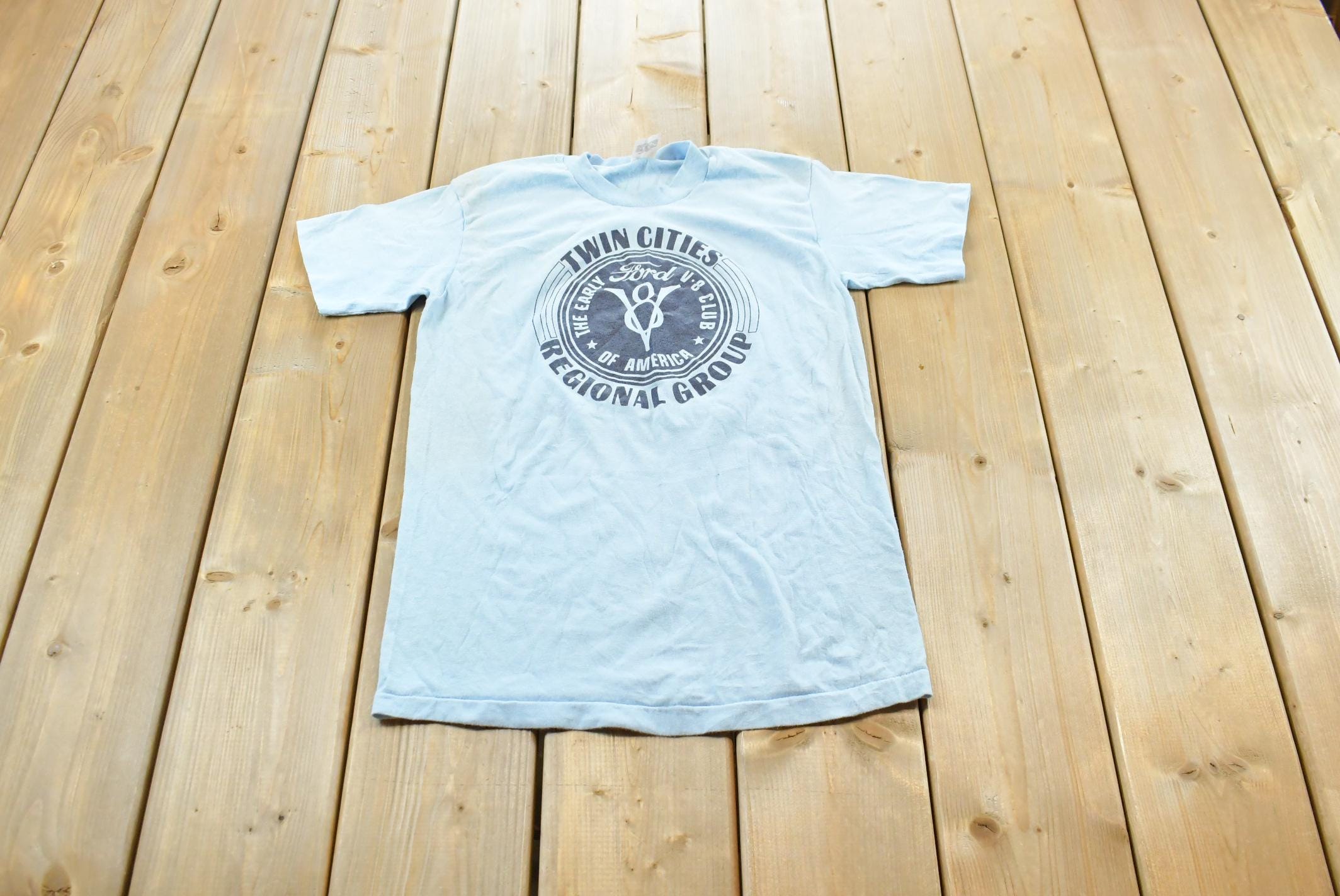 Vintage 1980s Ford V-8 Club Twin Cities Regional Group T Shirt Mens XS