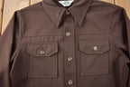 Vintage 1970s Levi's Panatela Western Style Brown Button Up Shirt Made in USA Size XL