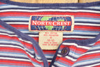 Vintage 1990s North Crest Striped T Shirt