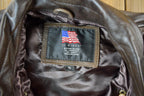 Vintage 2000s US Wings A.C. Contract Leather Flight Jacket Men's Small