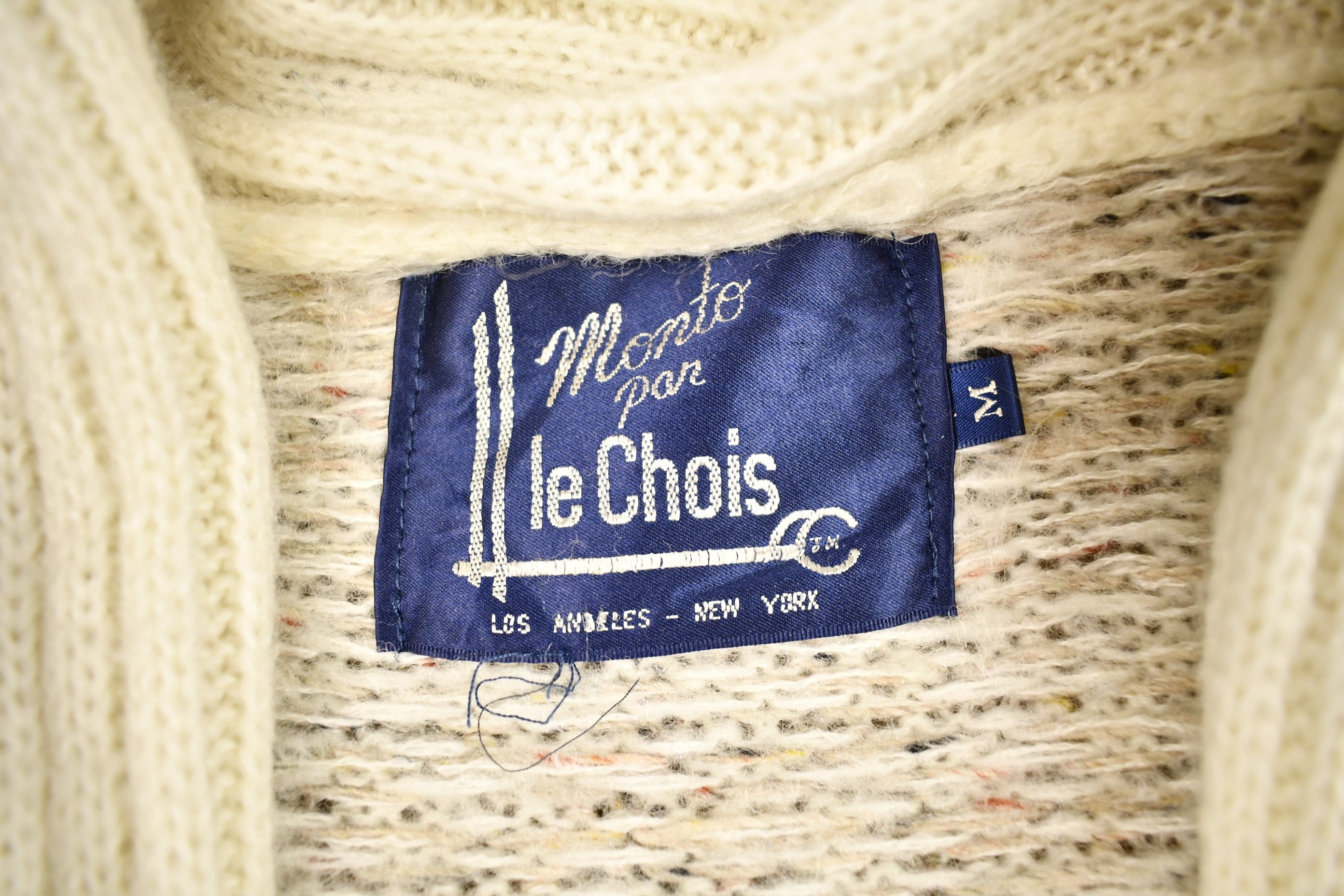 Vintage 1980s Monto Pan Le Chois Long Shall Cardigan Sweater