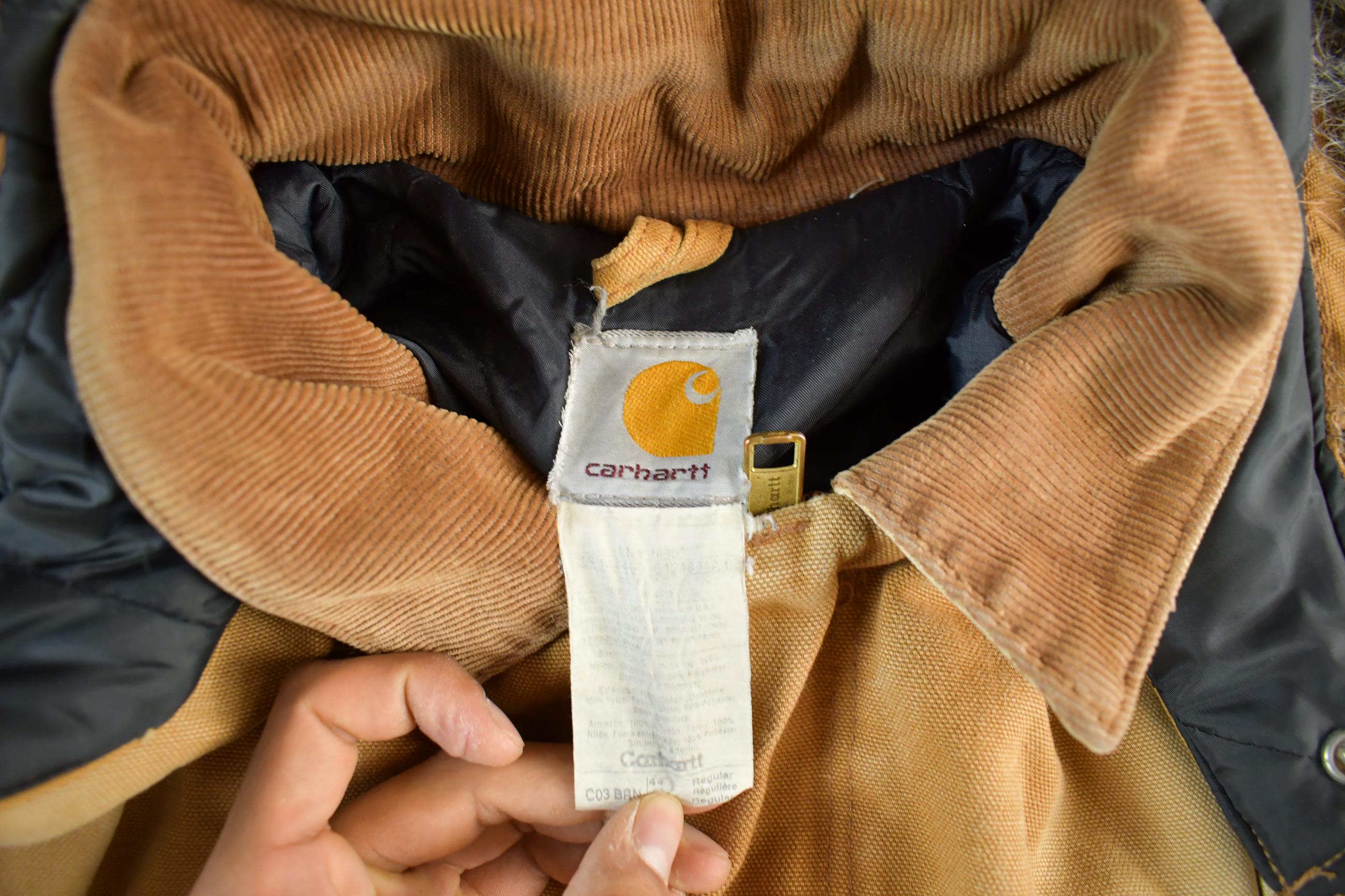 Vintage 1990s Carhartt Hooded Jacket Men's 44
