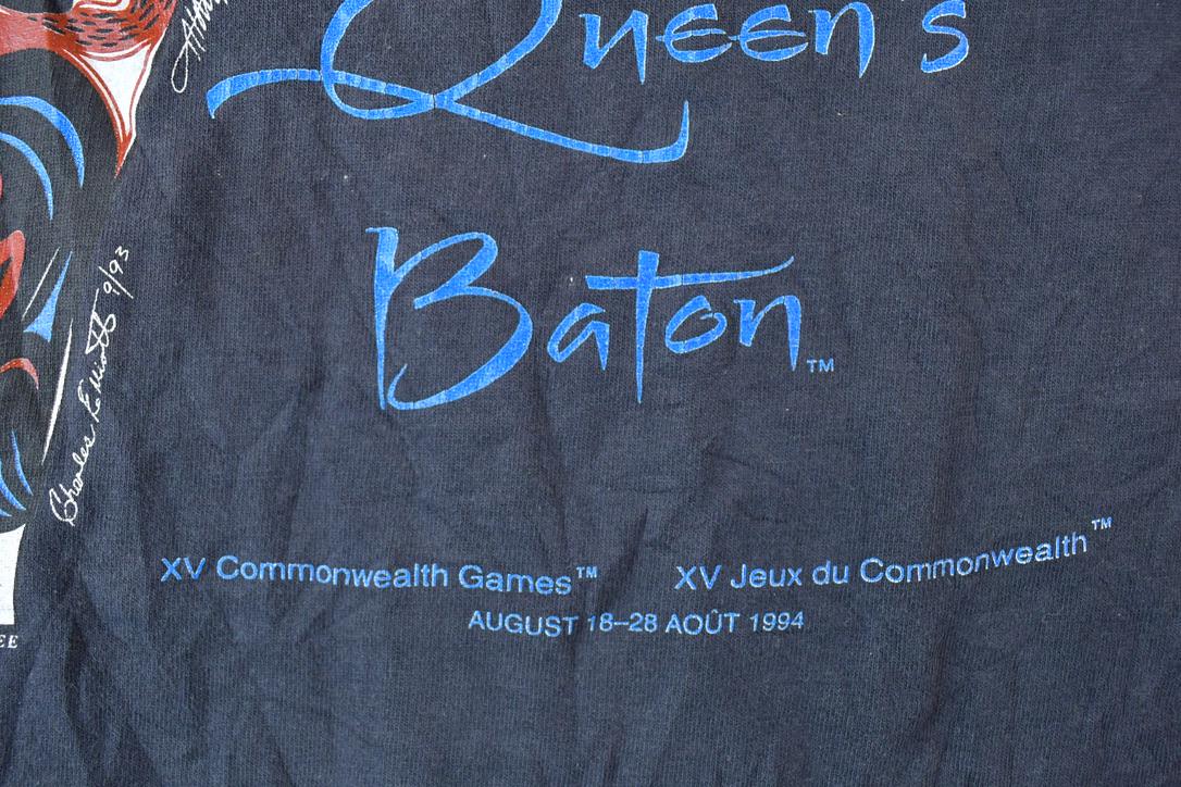 Vintage 1994 The Queens Baton Souvenir T-Shirt