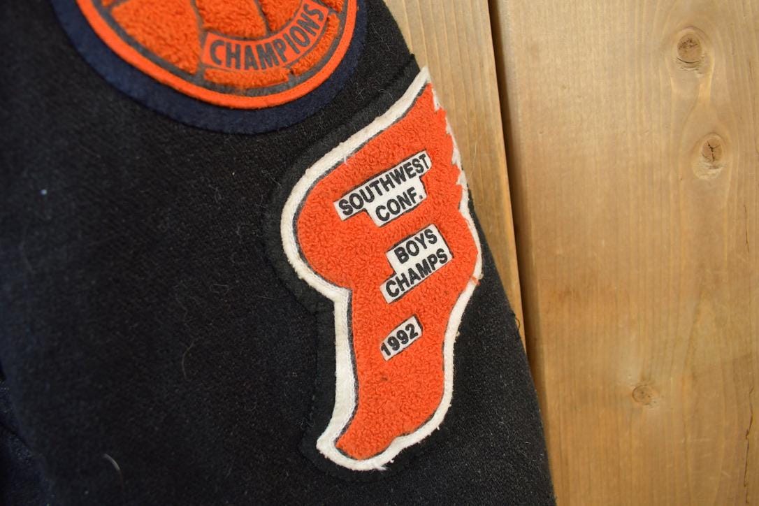 Vintage 1993 Marshall Tiger Marching Band Wool Varsity Jacket