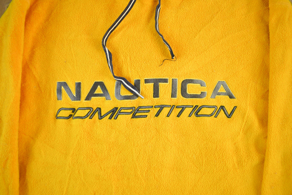 Vintage 2000s Nautica Competition Embroidered Fleece Hoodie Men's XL
