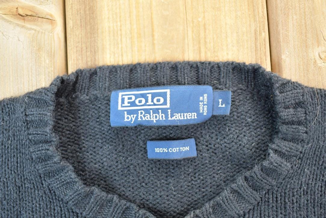 Vintage 1990s Polo By Ralph Lauren Knit Crewneck Sweater