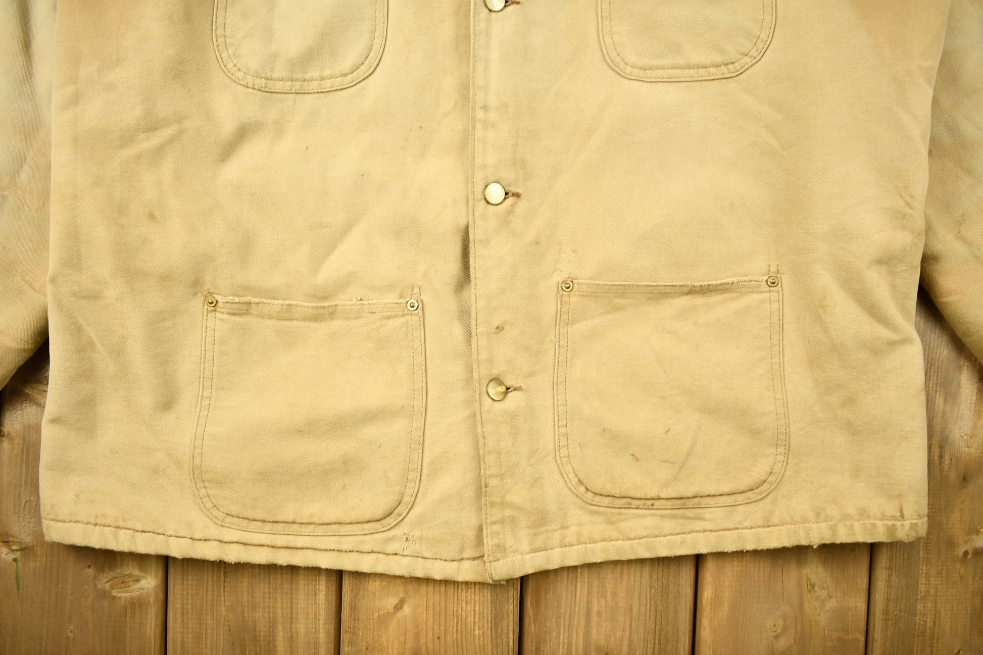 Vintage 1980s Carhartt Blanket Lined Chore Coat