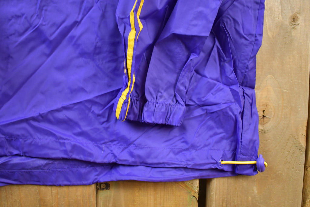 Vintage 1990s Purple Minnesota Vikings NFL Windbreaker Full Zip Unique Sports Generations Jacket