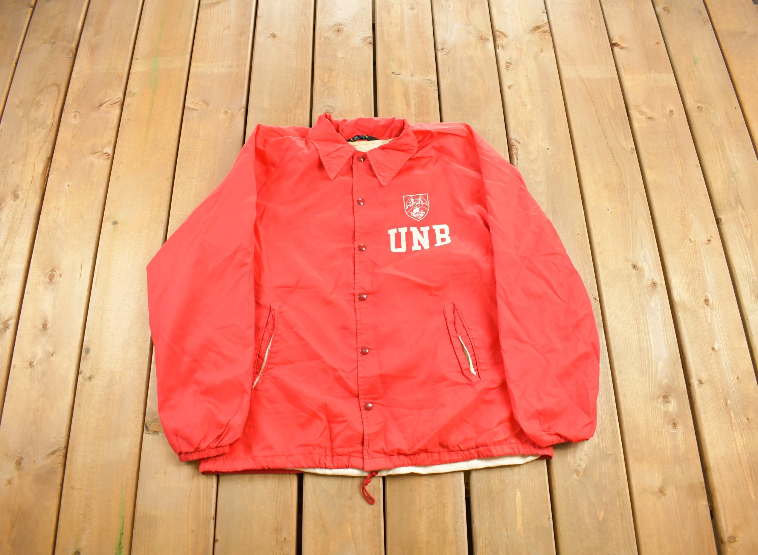 Vintage 1960s Champion University Of New Brunswick Windbreaker Jacket