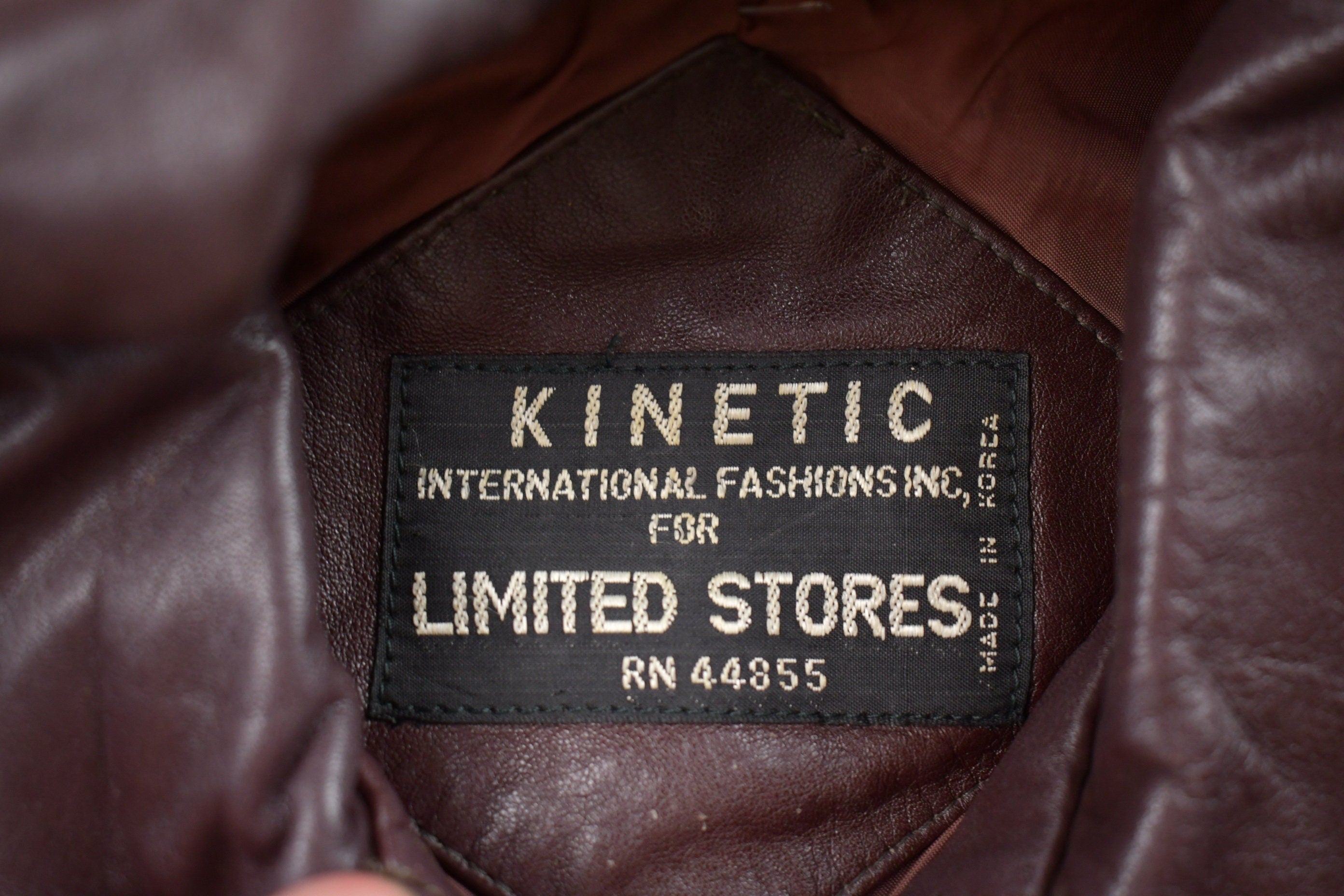 Vintage 1980s Kinetic Leather Jacket